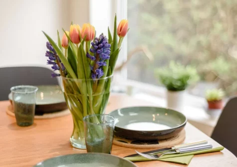 The dining area at Leadengate Fields, Croyde