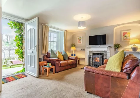 The living room at Lerryn Cottage, Lostwithiel