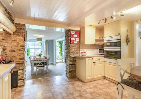 The kitchen at Lerryn Cottage, Lostwithiel