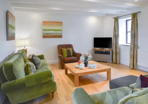 The living room at Levant, Germoe