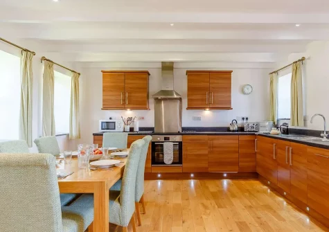 The kitchen & dining area at Levant, Germoe