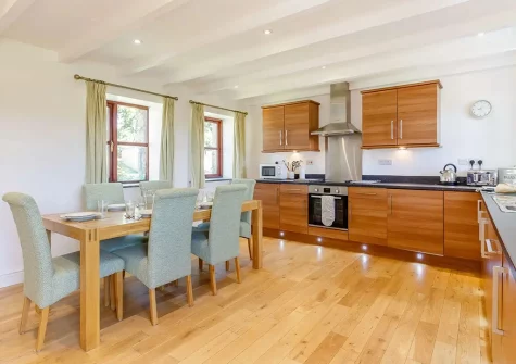 The kitchen & dining area at Levant, Germoe