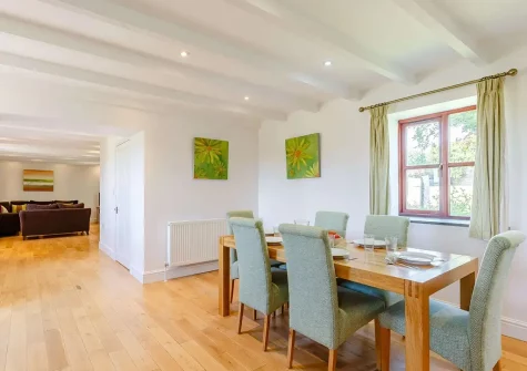 The dining area at Levant, Germoe