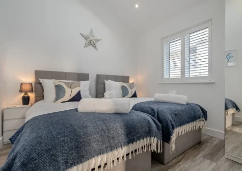 Bedroom #2 at Leven Lodge, Porthleven