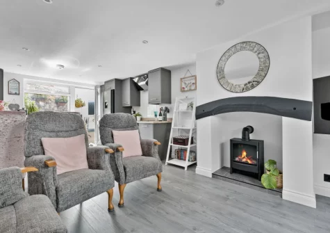 The living area at Lilly's Cottage, Dawlish