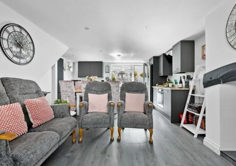 The living area at Lilly's Cottage, Dawlish
