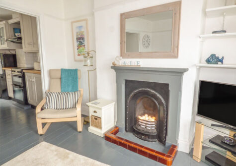 The living area at Limpet Cottage, Brixham