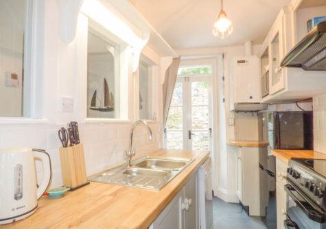 The kitchen at Limpet Cottage, Brixham
