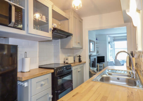 The kitchen at Limpet Cottage, Brixham