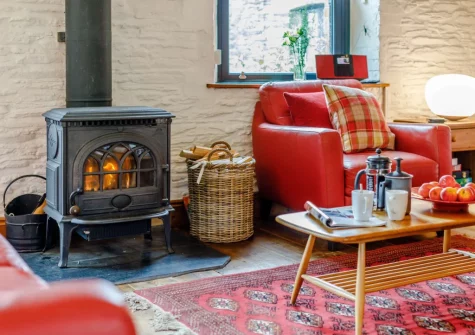 The living area at Linden at South Tofrey Farm, Golant