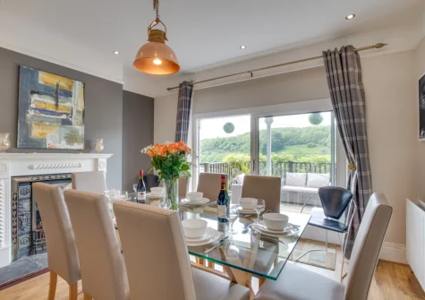 The dining room at Lindos, Looe