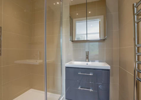 Bedroom #2 en-suite shower room at Lindos, Looe
