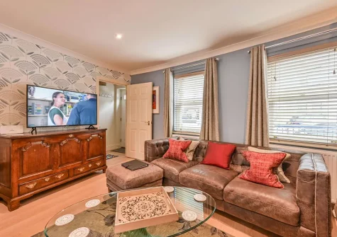 The living area at Lisburne Place, Torquay