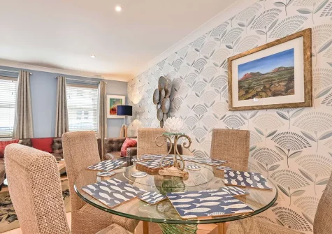 The dining area at Lisburne Place, Torquay