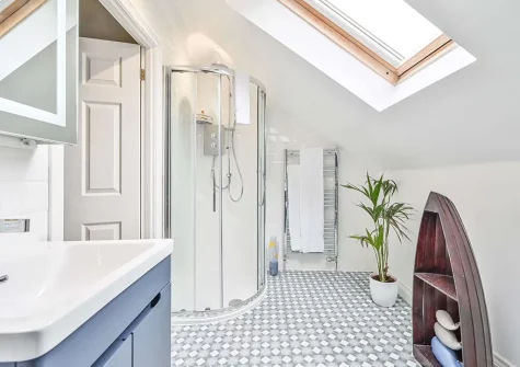 Bedroom #3 en-suite shower room at Lisburne Place, Torquay
