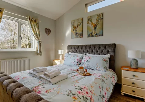 Bedroom #1 at Little Ash Lodge, Fenny Bridges