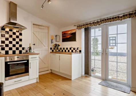 The kitchen at Little Beau, Ottery St Mary