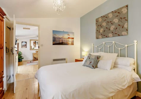 The bedroom at Little Beau, Ottery St Mary