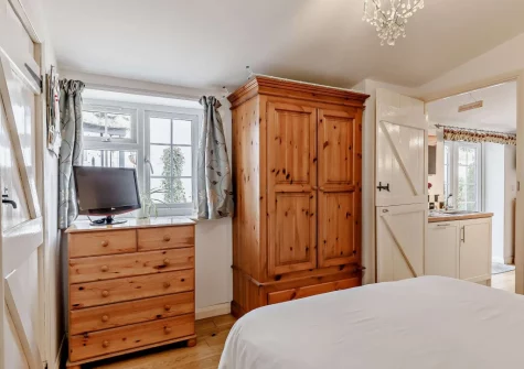 The bedroom at Little Beau, Ottery St Mary