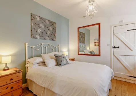 The bedroom at Little Beau, Ottery St Mary