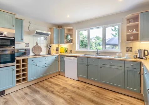 The kitchen at Little Birds, St Merryn