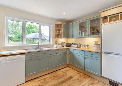 The kitchen at Little Birds, St Merryn