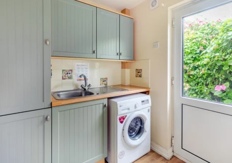 The utility room at Little Birds, St Merryn