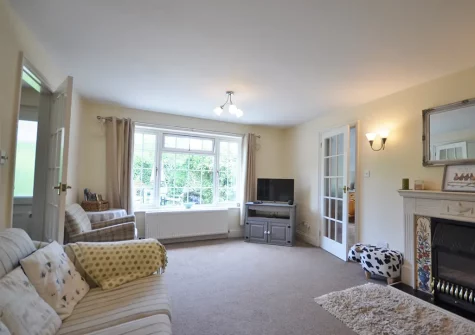 The living room at Little Broadhams, South Knighton