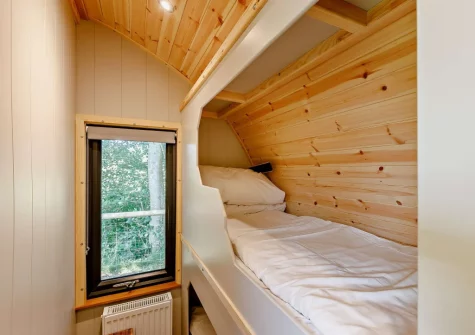 The small bunk room at Little Cedar at Meldon Lodge Park, Meldon