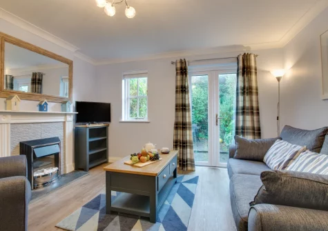 The living area at Little Dolphins, Padstow