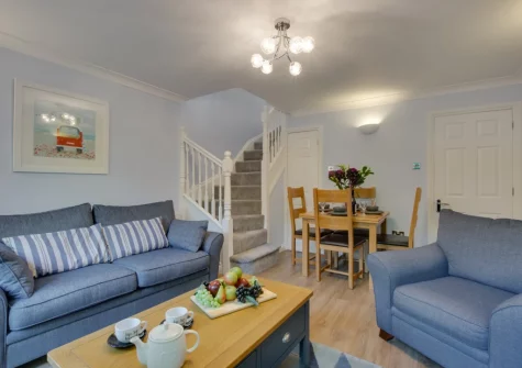 The living area at Little Dolphins, Padstow