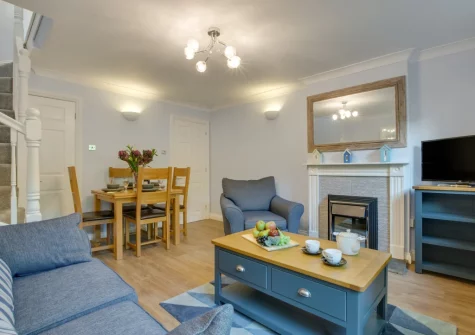 The living area at Little Dolphins, Padstow