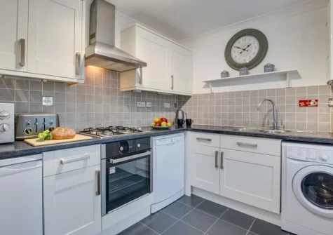 The kitchen at Little Dolphins, Padstow