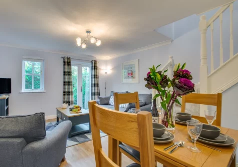 The dining area at Little Dolphins, Padstow