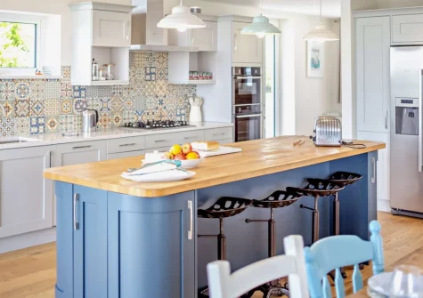 The kitchen at Little Egret View, Newquay