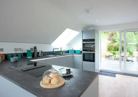 The kitchen at Little Foxes, Perranporth