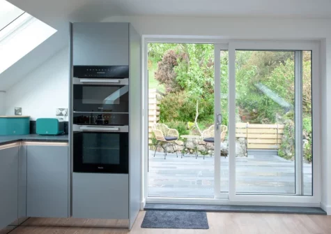 The kitchen at Little Foxes, Perranporth