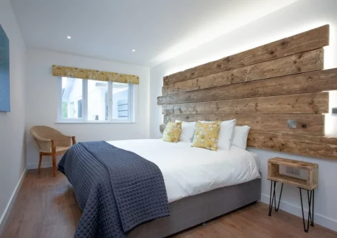 The bedroom at Little Foxes, Perranporth
