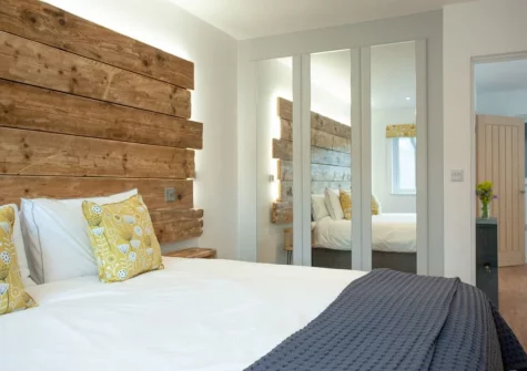 The bedroom at Little Foxes, Perranporth