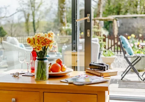 The living area at Little Homeleigh, Buckland Filleigh