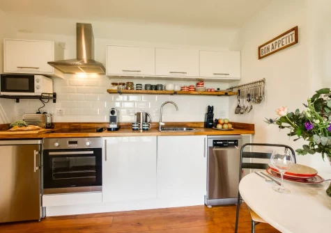 The kitchen & dining area at Little Irish, St Breward