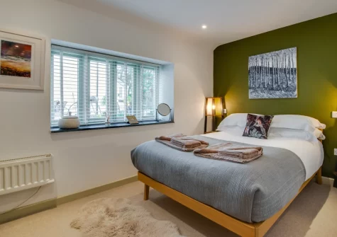 The bedroom at Little Irish, St Breward