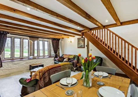 The living area at Little Landlake, South Petherwin