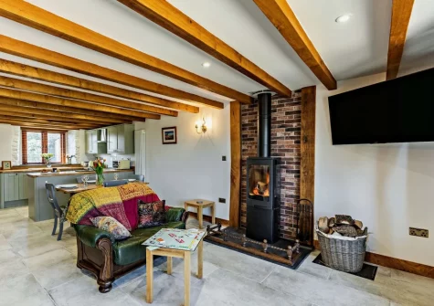 The living area at Little Landlake, South Petherwin