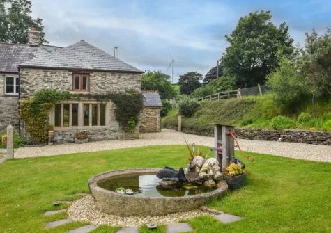 The fully enclosed garden  at Little Landlake, South Petherwin