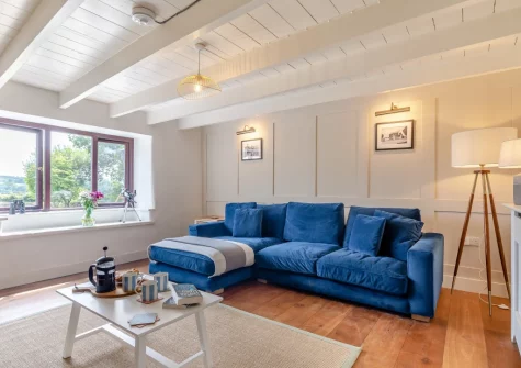 The living room at Little Lower Pengelly, Blisland