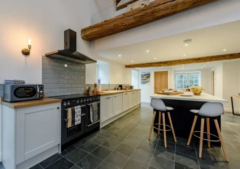 The kitchen at Little Marland Barn, Petrockstowe