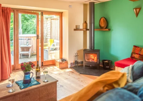 The living area at Little Merryfield, Guineaford