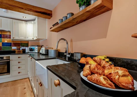 The kitchen at Little Merryfield, Guineaford