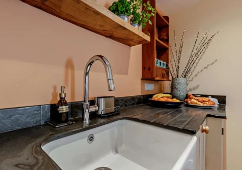 The kitchen at Little Merryfield, Guineaford